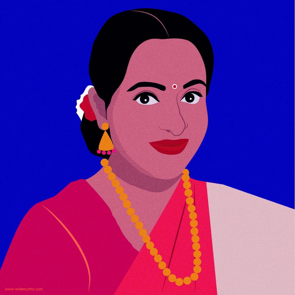 Self-Portrait in Saree - image 1 - student project