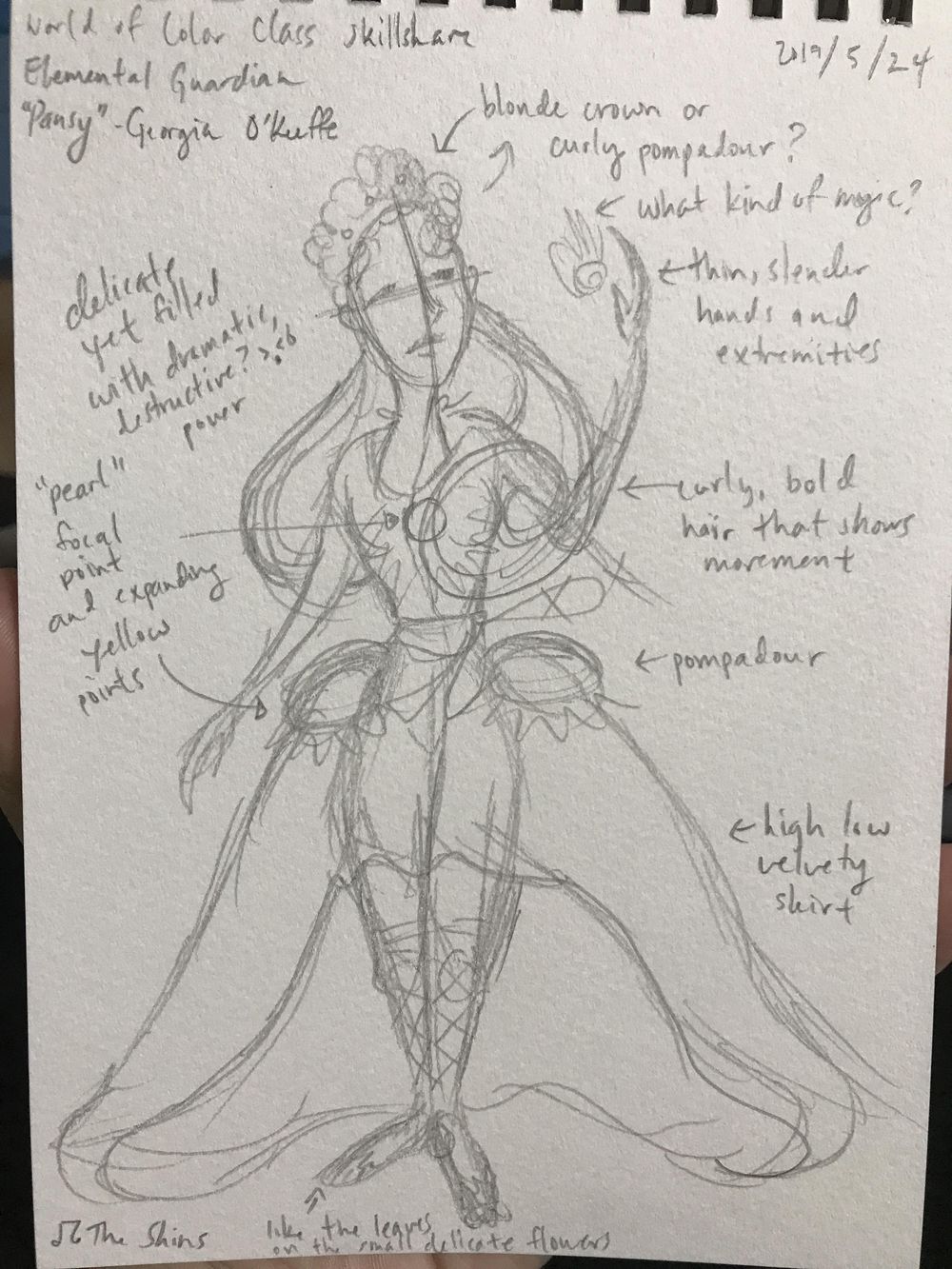 Pansy as Elemental Goddess "Pompadour" - image 2 - student project