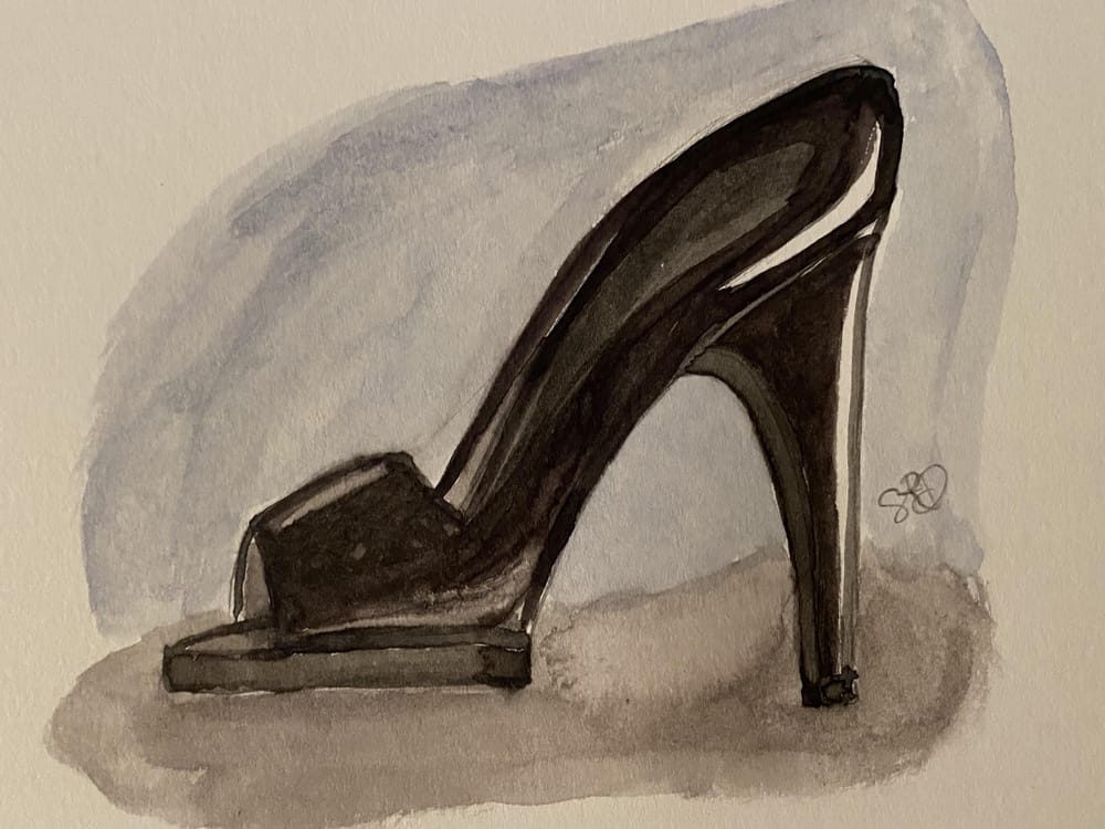 open toe heels for work