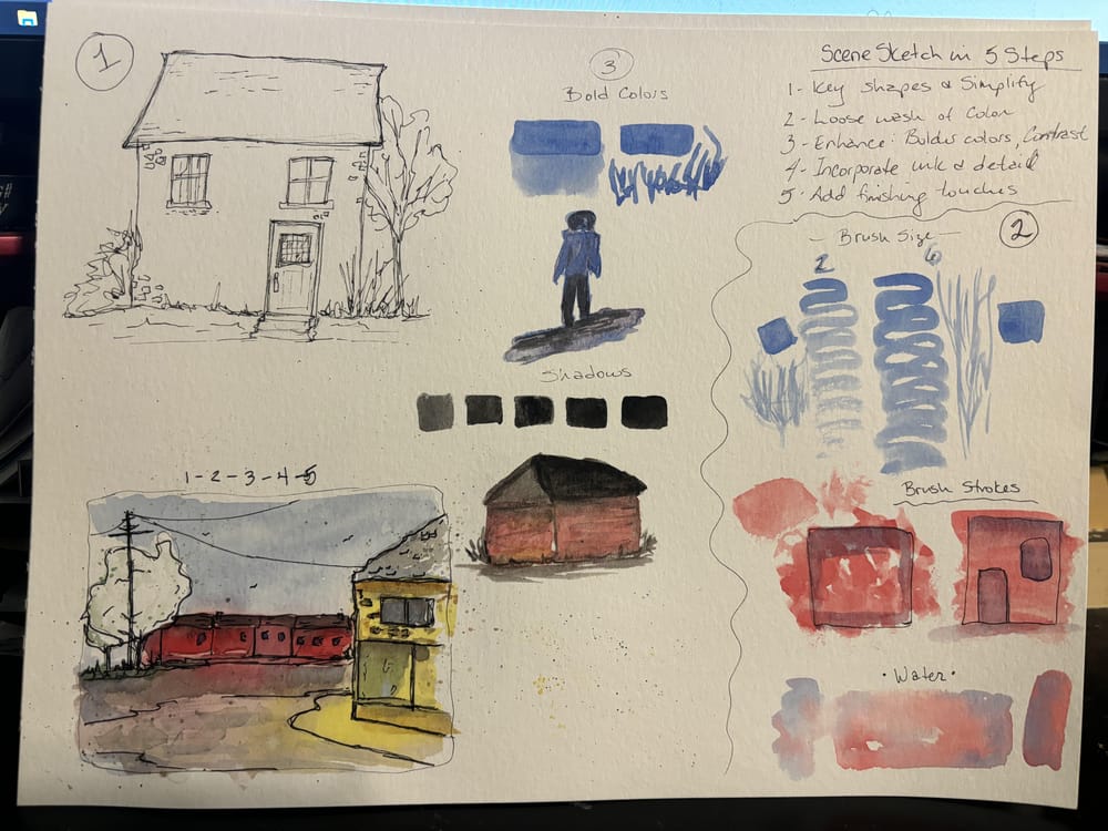 Ink & Watercolor Sketching Deconstructed - image 1 - student project