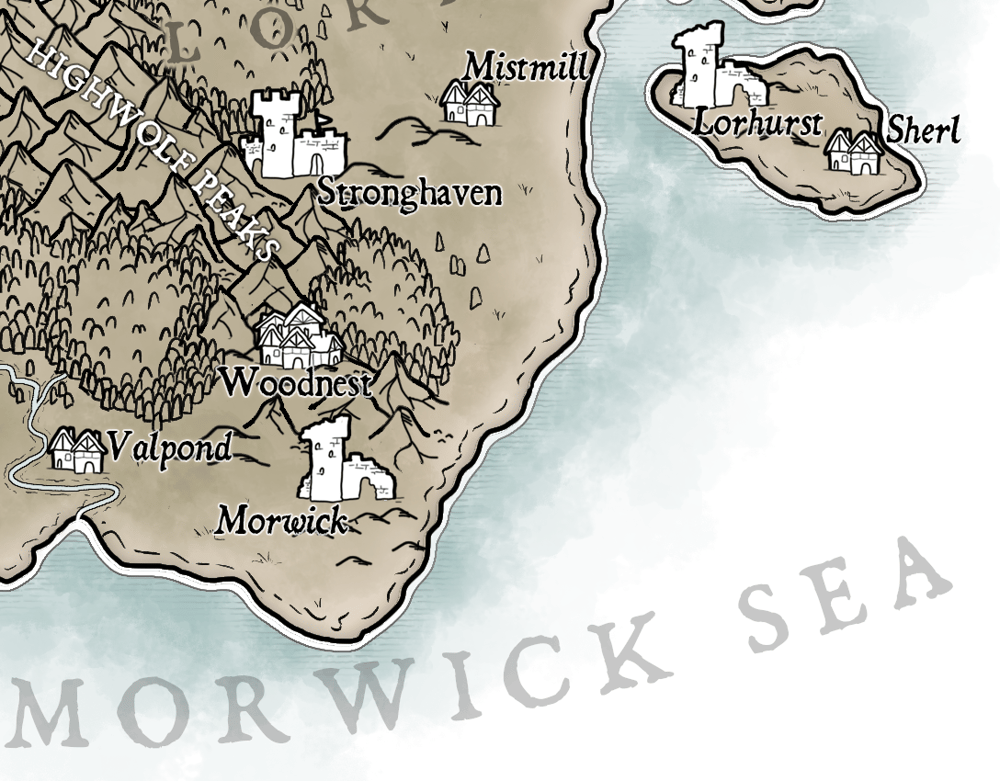 Map of Temaria (III) - image 2 - student project