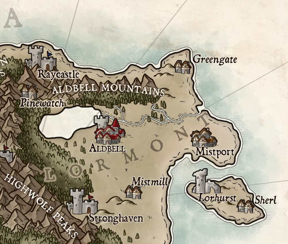 Map of Temaria (IV) - image 3 - student project