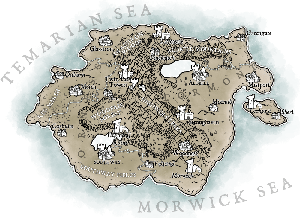 Map of Temaria (III) - image 4 - student project