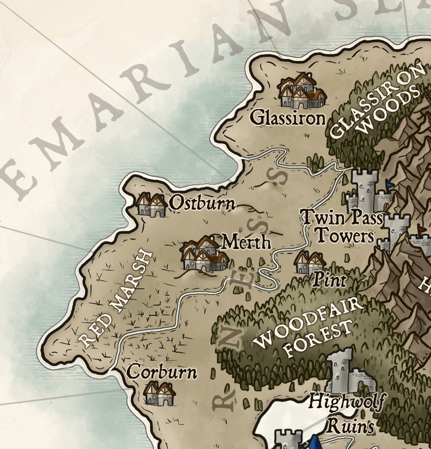 Map of Temaria (IV) - image 5 - student project