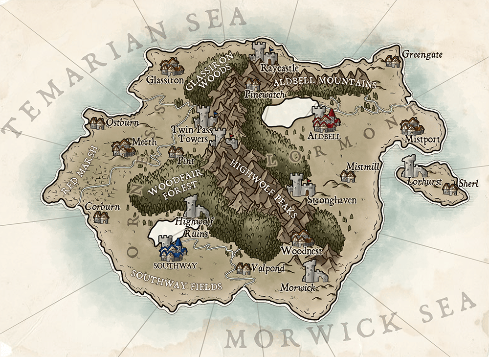 Map of Temaria (IV) - image 2 - student project