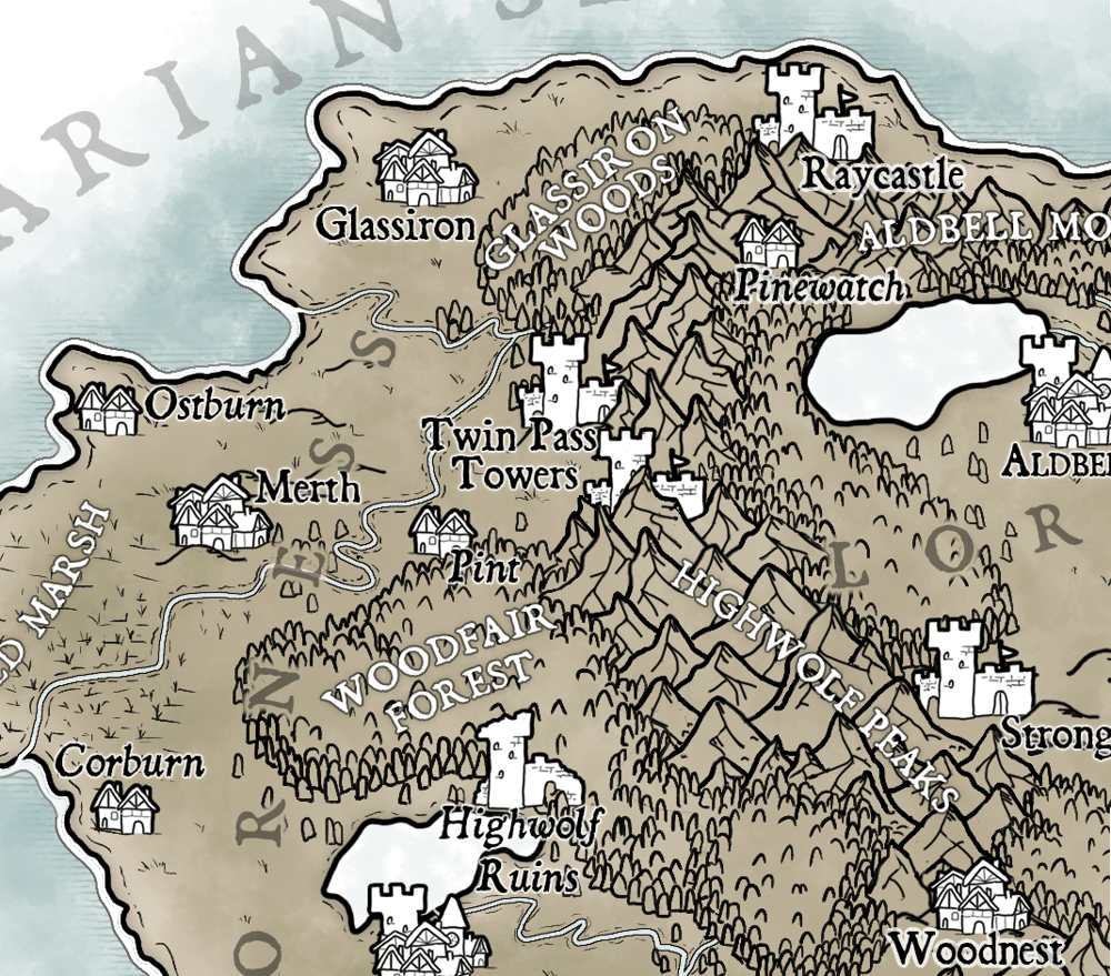 Map of Temaria (III) - image 3 - student project