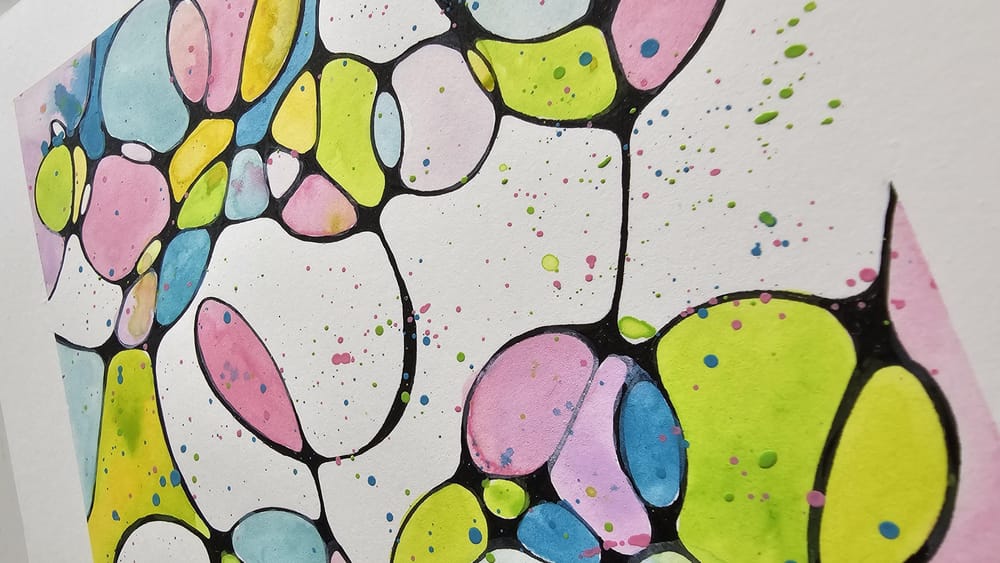 Abstract watercolor p2 - image 3 - student project