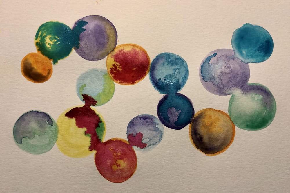 Abstract Watercolor - Shapes - image 1 - student project