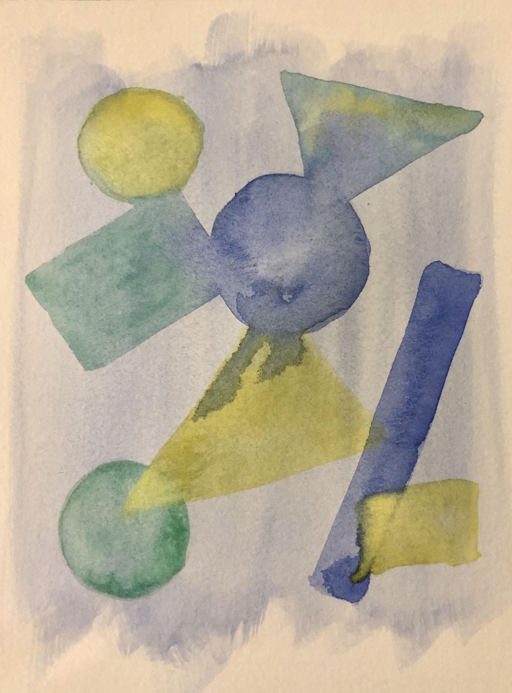 Abstract Watercolor - Shapes - image 3 - student project