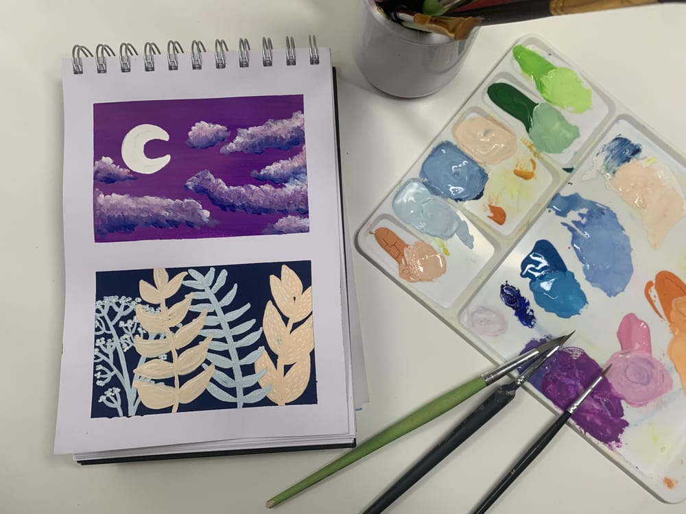 Getting to know my gouache colors - image 2 - student project