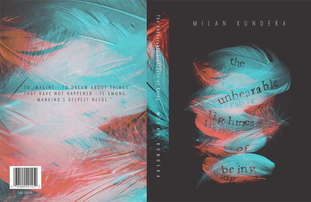 The Unbearable Lightness of Being - Cover Re-design - image 18 - student project