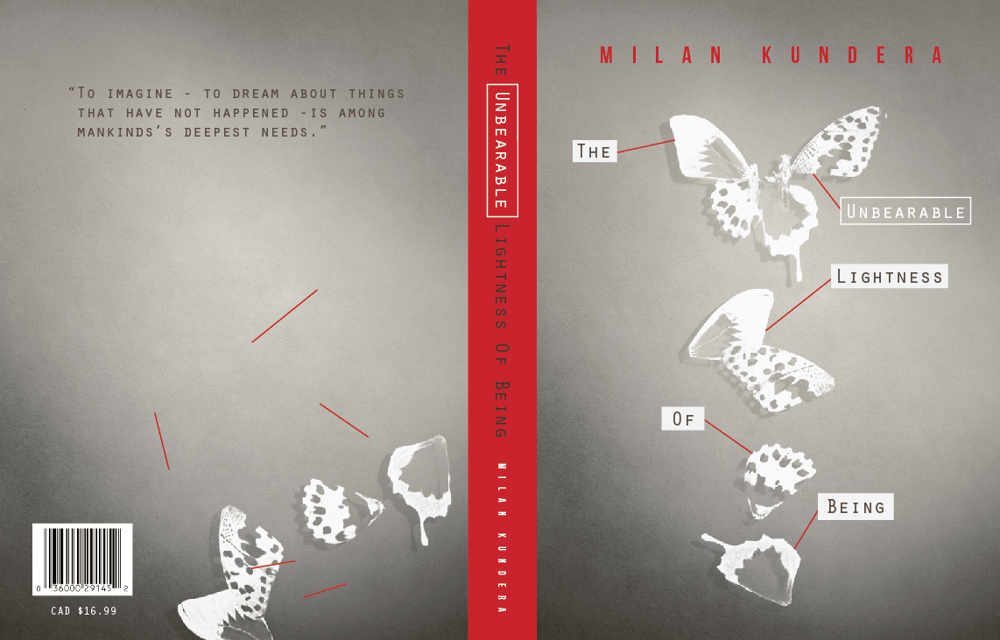 The Unbearable Lightness of Being - Cover Re-design - image 17 - student project