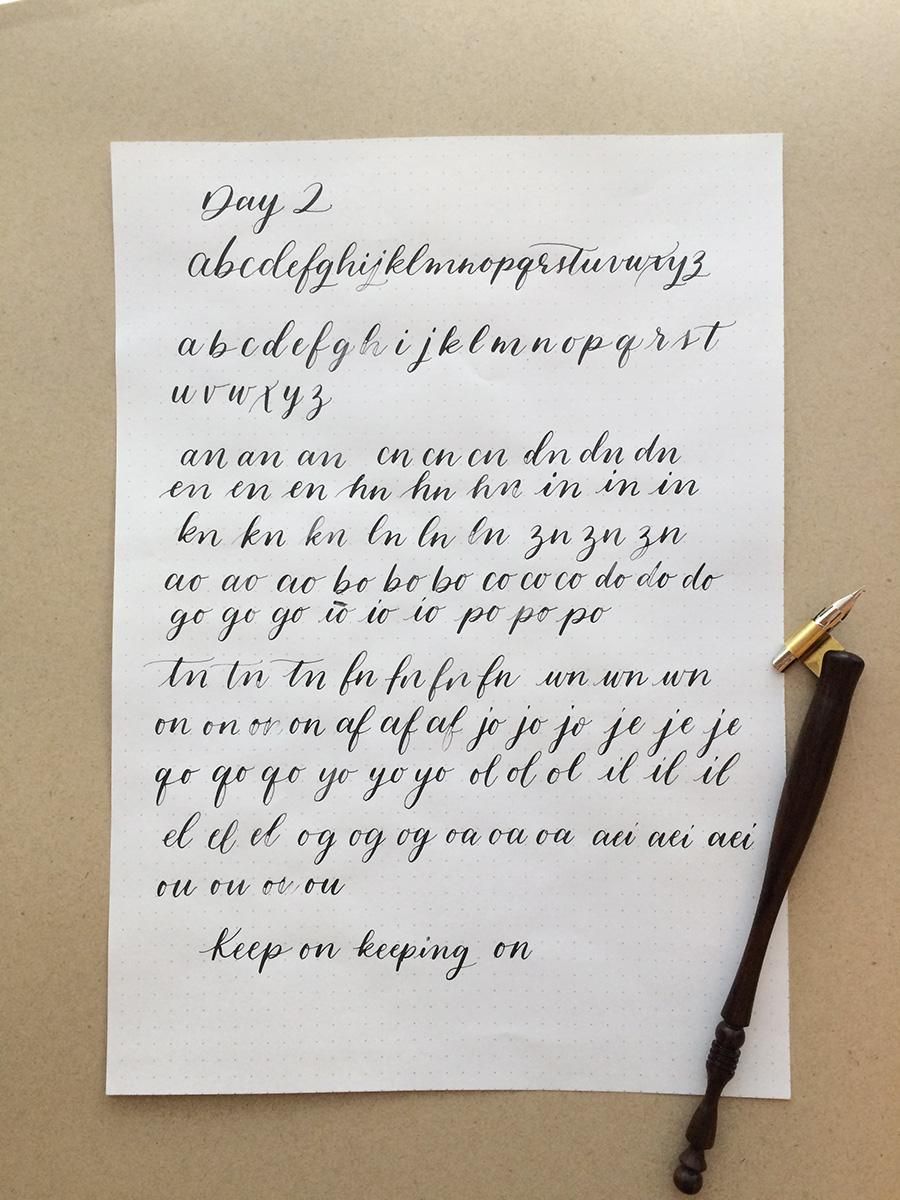 10 Day Calligraphy Challenge - image 2 - student project