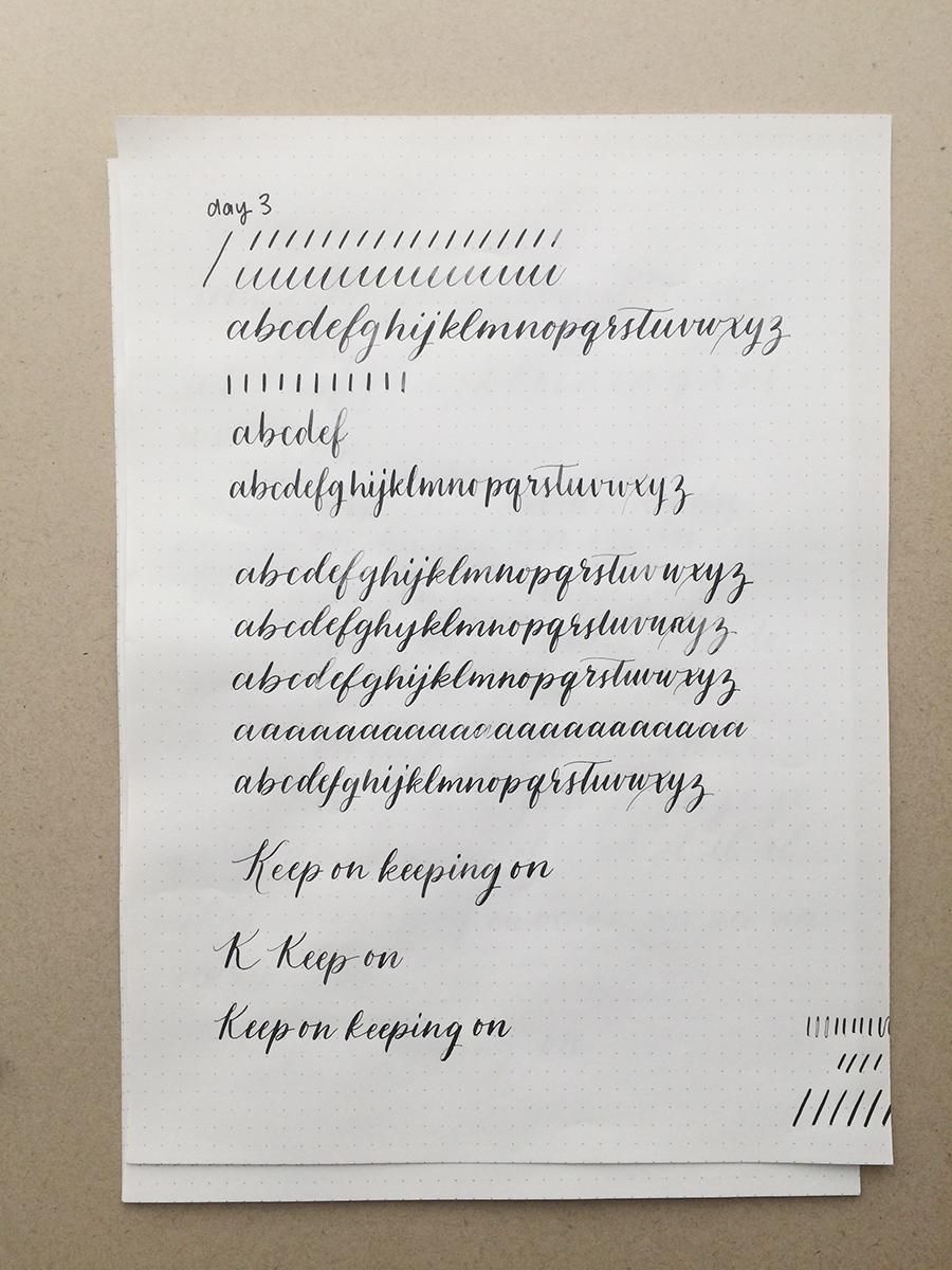 10 Day Calligraphy Challenge - image 3 - student project