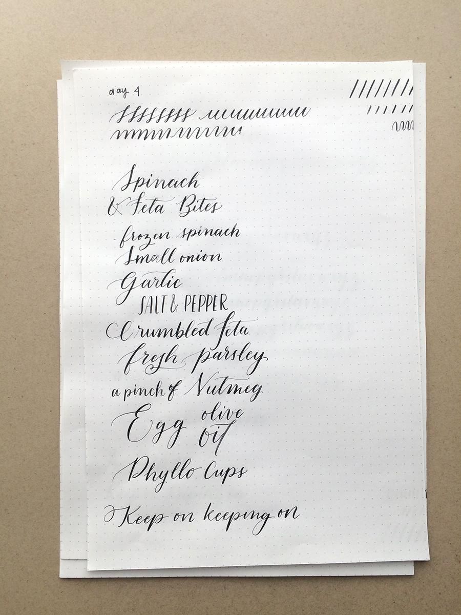 10 Day Calligraphy Challenge - image 4 - student project