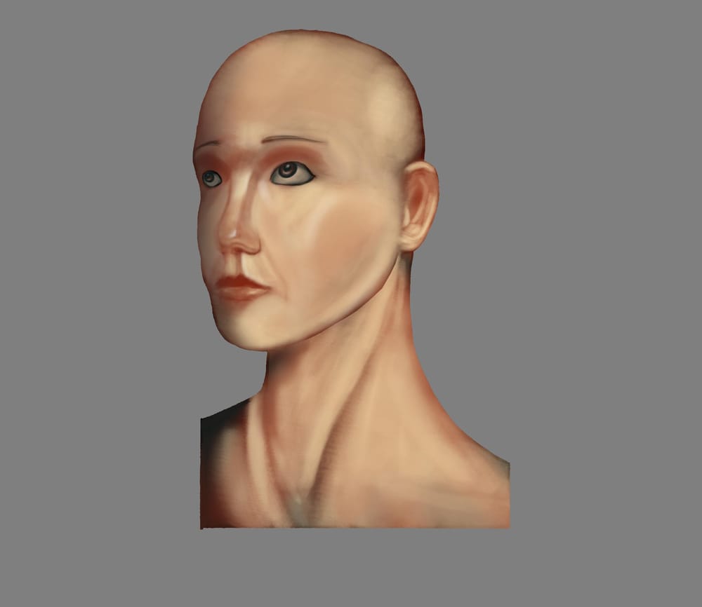 Woman head render - image 2 - student project
