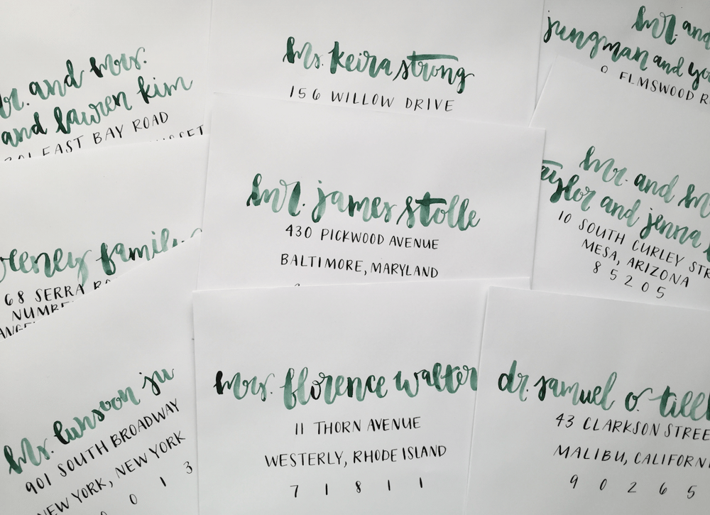 Watercolor and Ink Envelopes - image 1 - student project