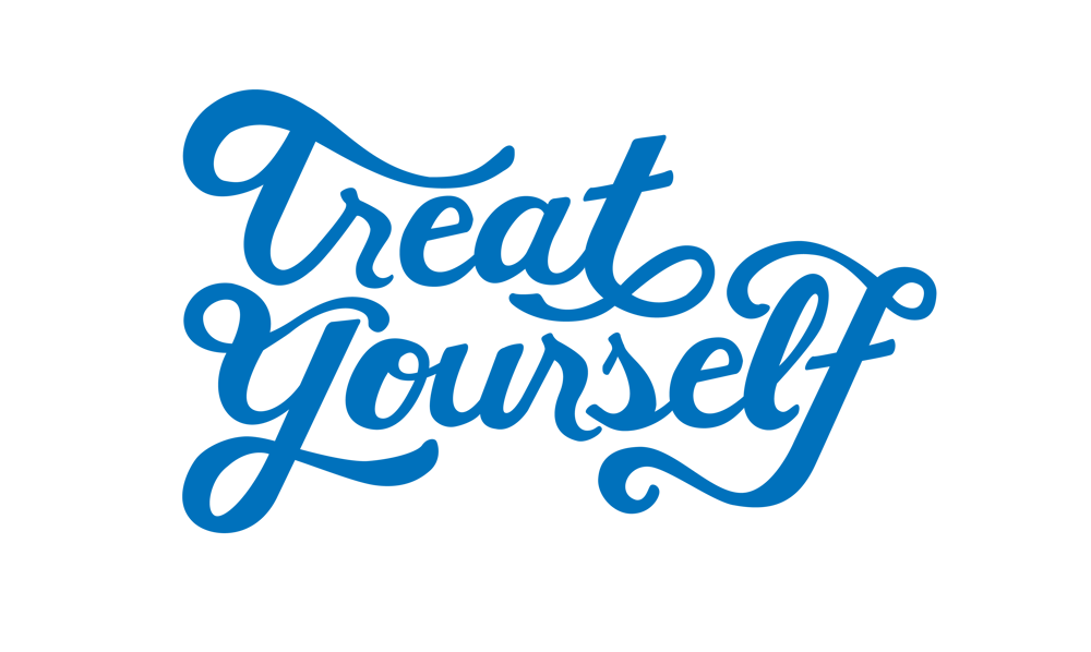 Treat Yourself Lettering - image 2 - student project
