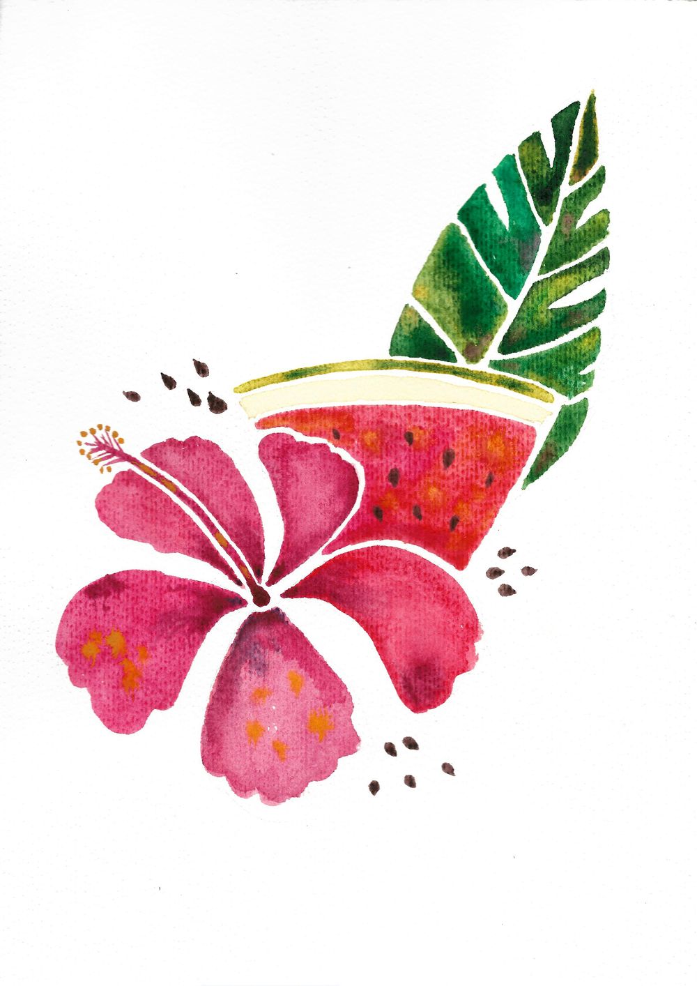 "Fruits & Florals in Watercolor" with Cat Coquillette - image 4 - student project
