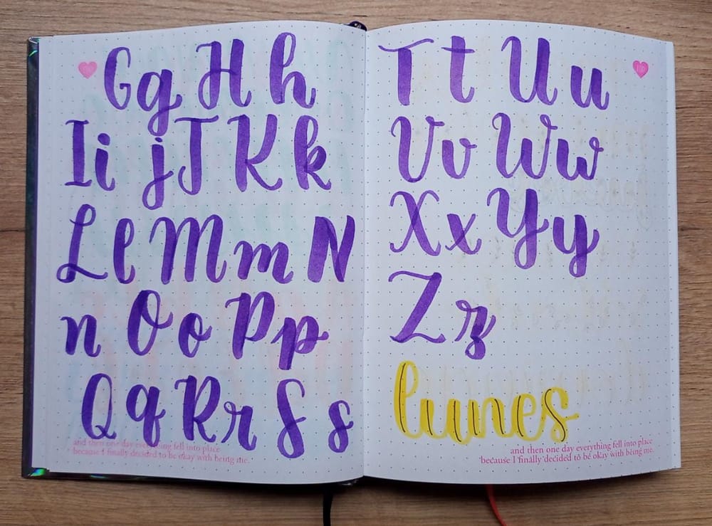 Brush lettering - image 2 - student project