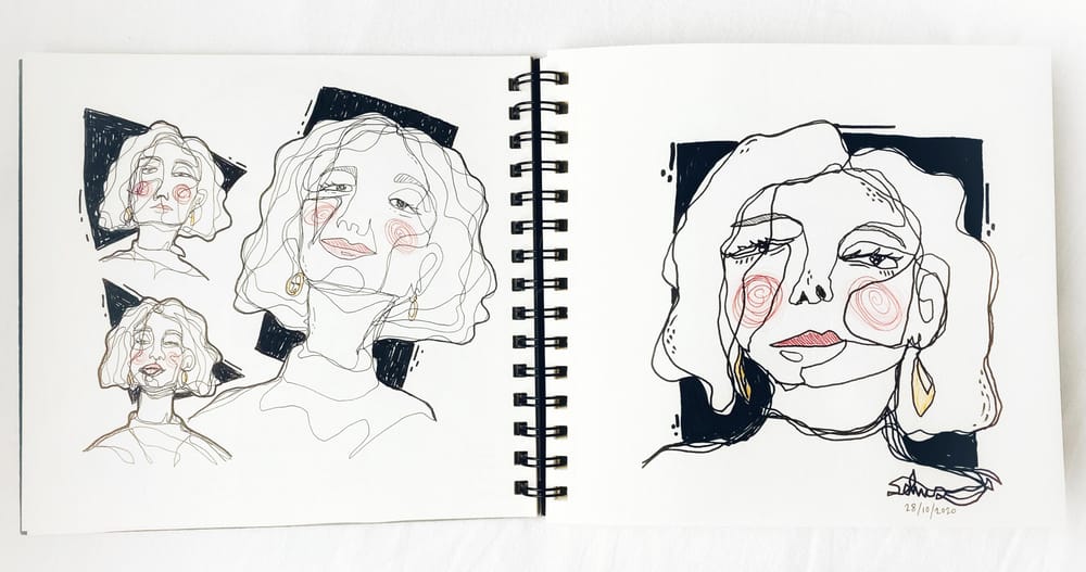 Contour Faces - image 1 - student project