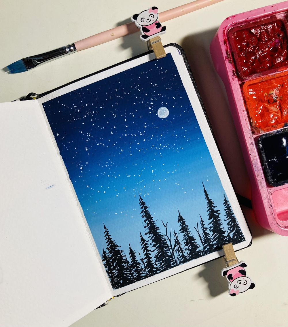30 days gouache challenge - image 1 - student project
