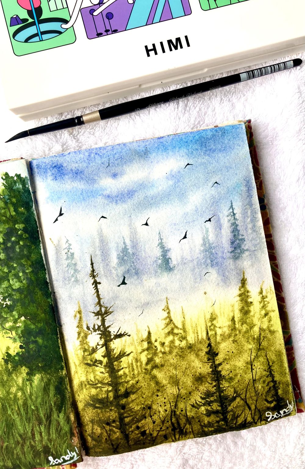 Misty pines - image 1 - student project