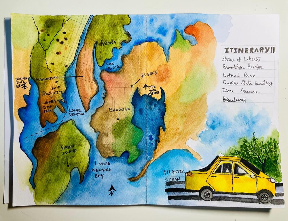 My first travel sketchbook!! - image 6 - student project