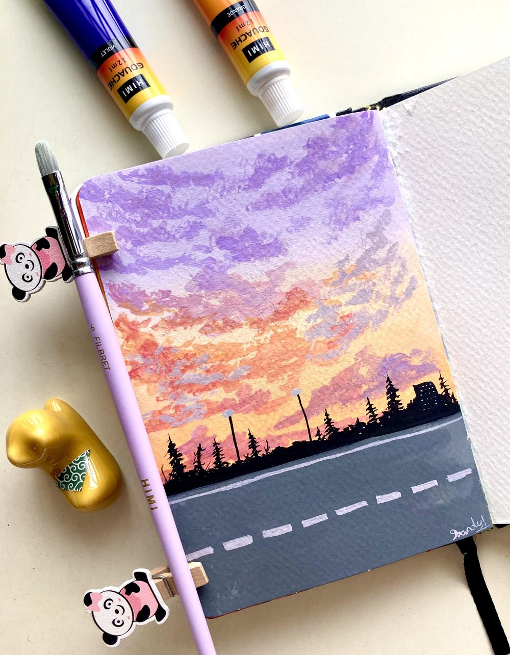 30 days gouache challenge - image 10 - student project