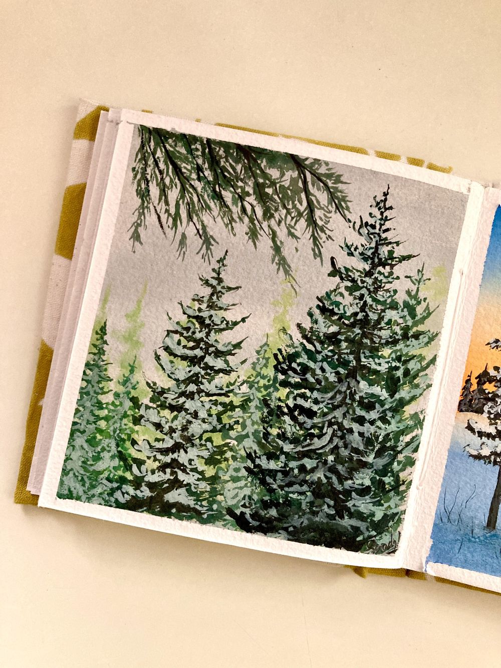 Gouache winter art - image 3 - student project