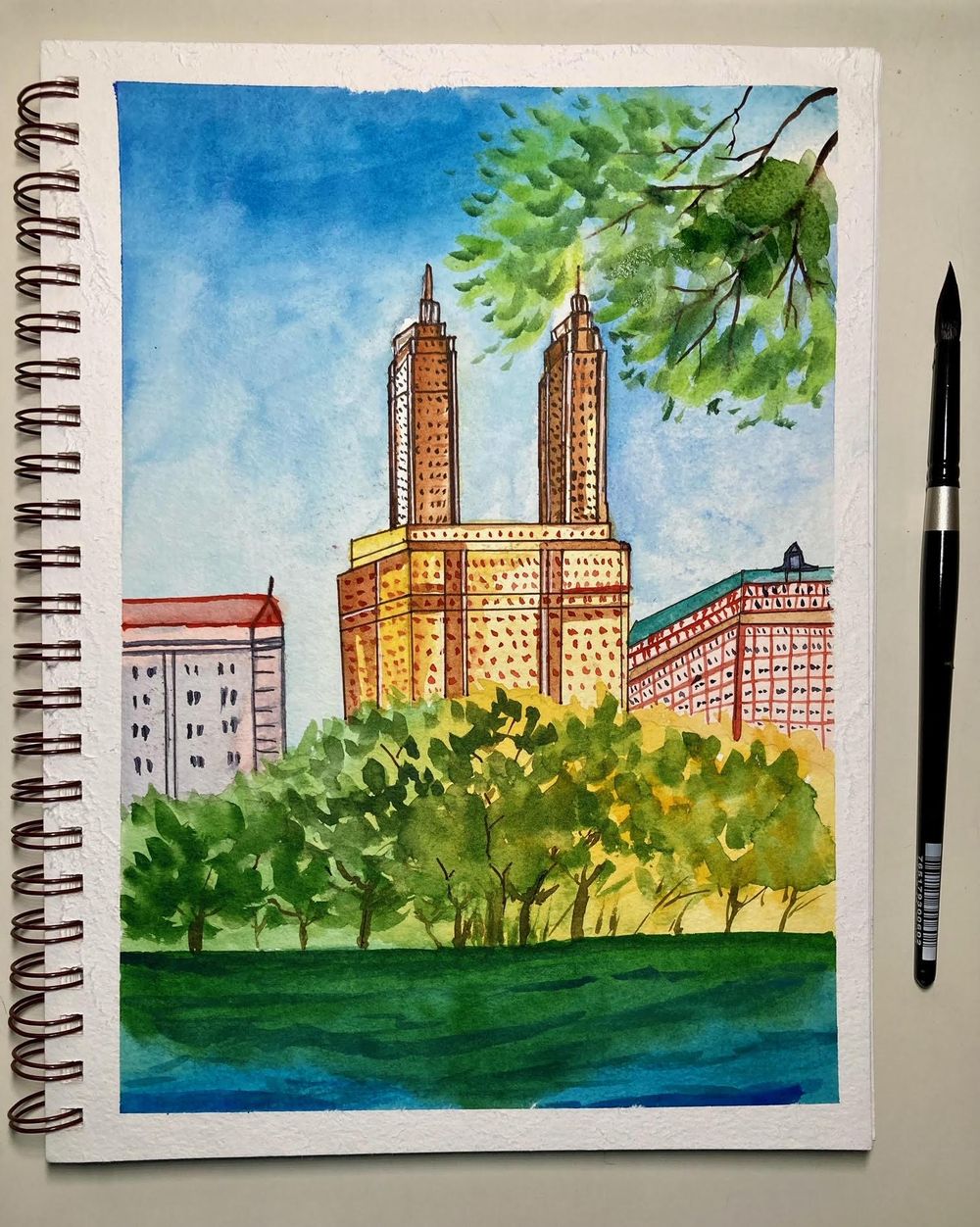 My first travel sketchbook!! - image 3 - student project