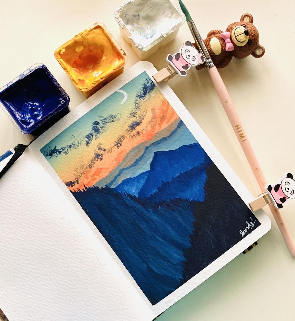 15 days gouache challenge - image 2 - student project
