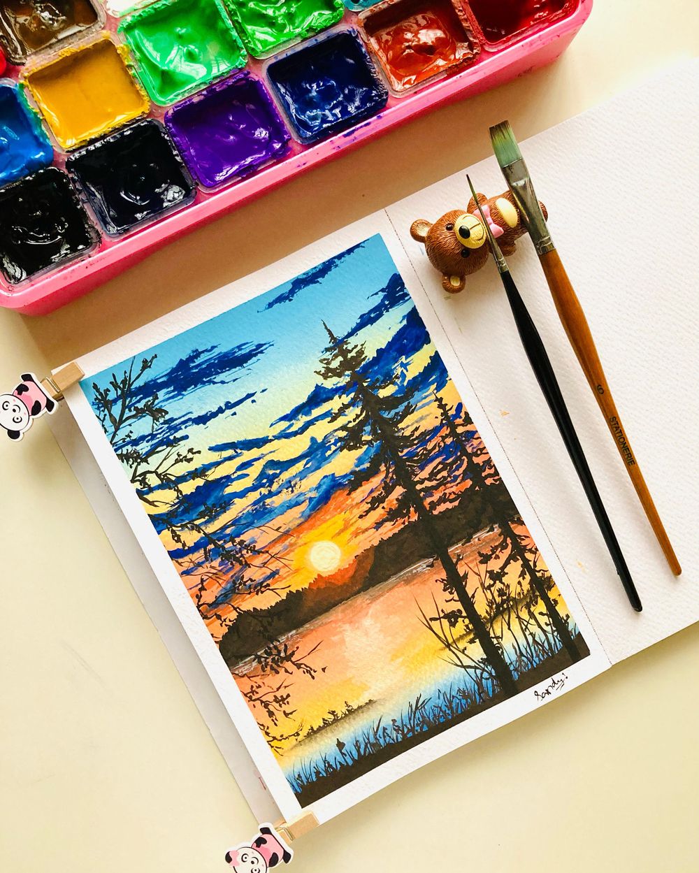 15 days gouache challenge - image 3 - student project
