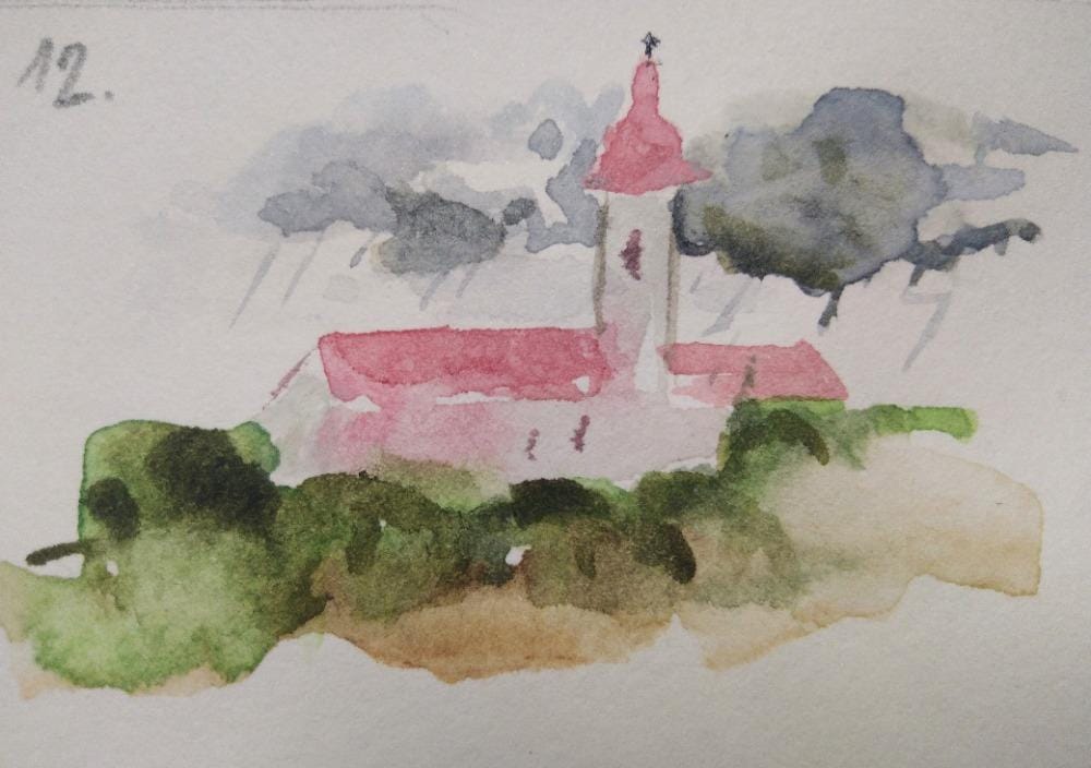 31denní výzva v malování akvarelem. Mám už všechny dny#TopWatercolorStudent2025 - image 9 - student project