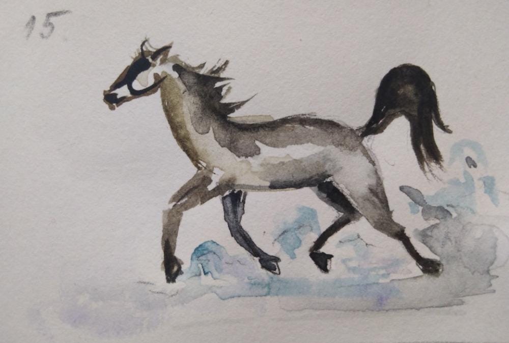 31denní výzva v malování akvarelem. Mám už všechny dny#TopWatercolorStudent2025 - image 11 - student project