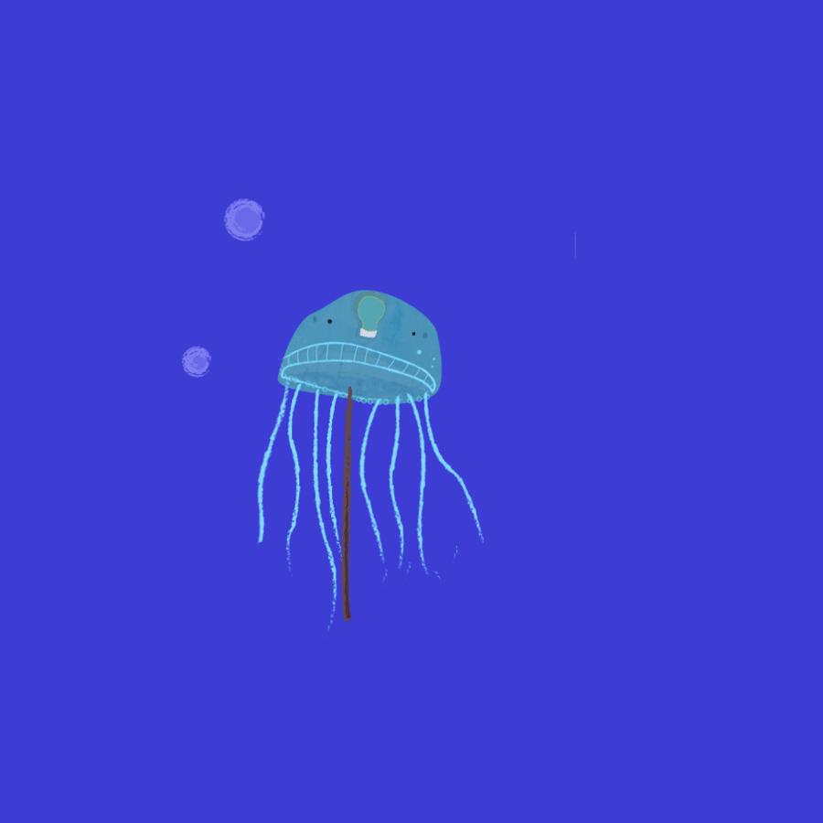 Glowing jellyfish - image 2 - student project