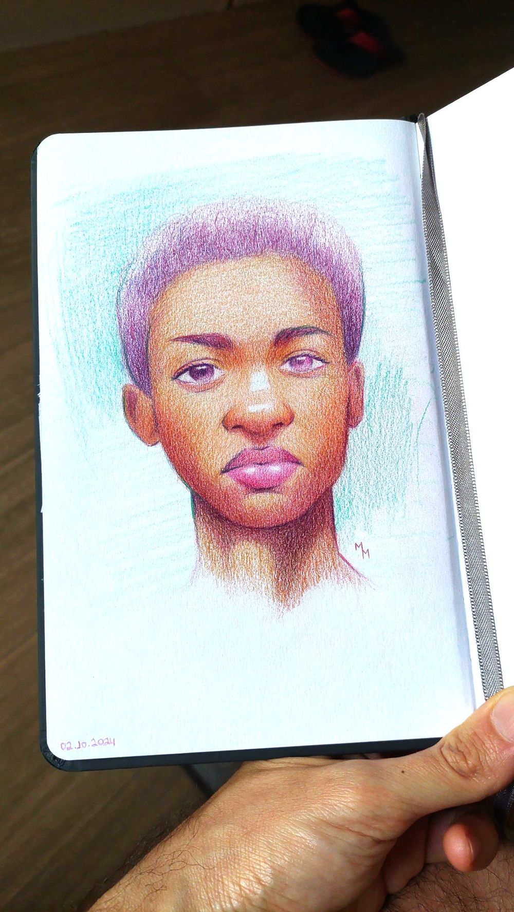 Sketching with colored pencils - image 1 - student project