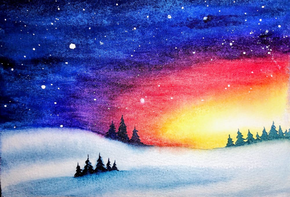 Day 1-10 Therapudic Winter Landscapes - image 10 - student project