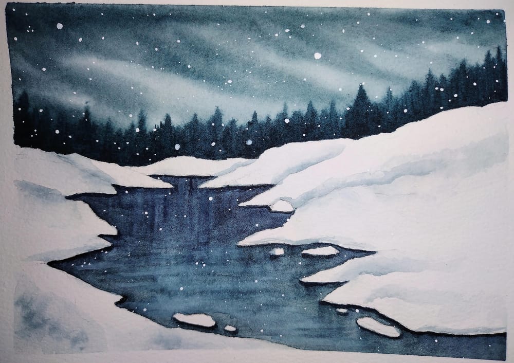 Day 1-10 Therapudic Winter Landscapes - image 6 - student project