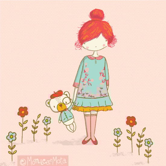 Girl and the Teddy Bear - image 1 - student project