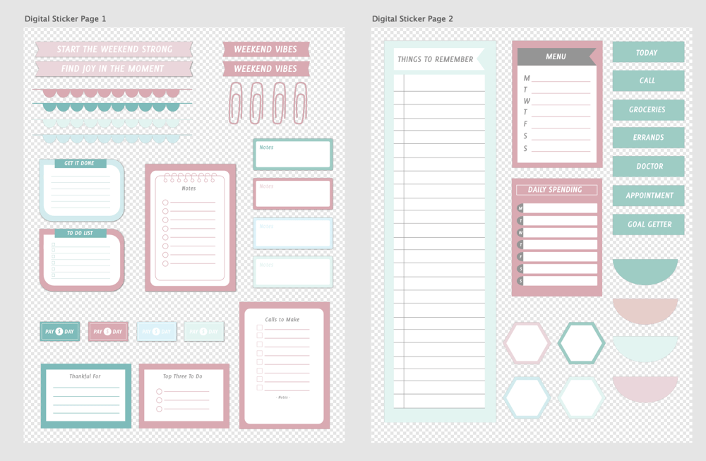 Designing Digital Stickers in Affinity Designer by Jen Lezan - image 1 - student project