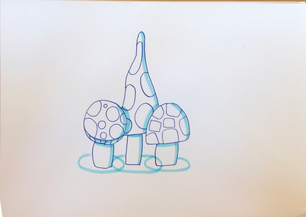 Group of shrooms - image 2 - student project