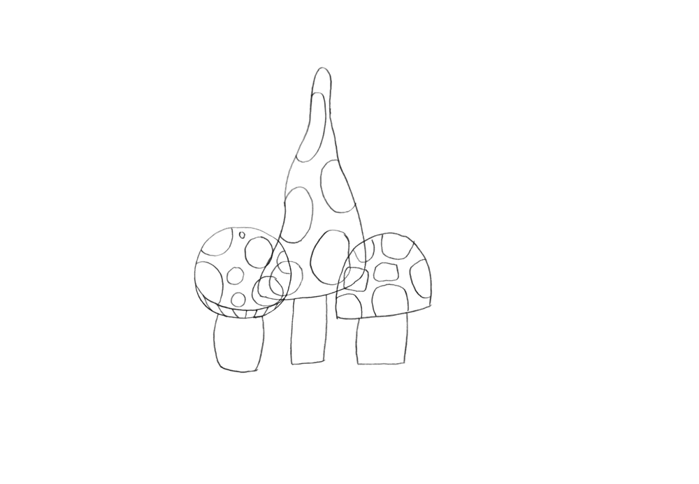 Group of shrooms - image 1 - student project