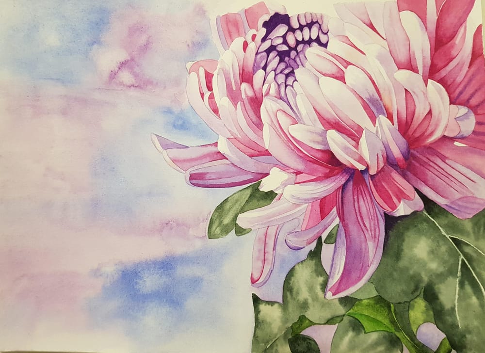 Chrysanthemum Painting - image 2 - student project