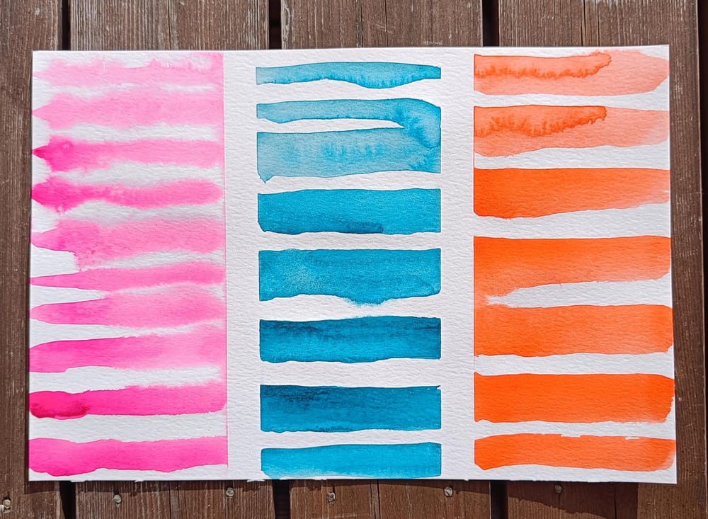 Watercolour sunsets - image 1 - student project