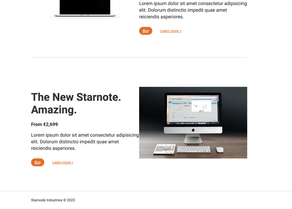 Starnode Site (learning project) - image 2 - student project