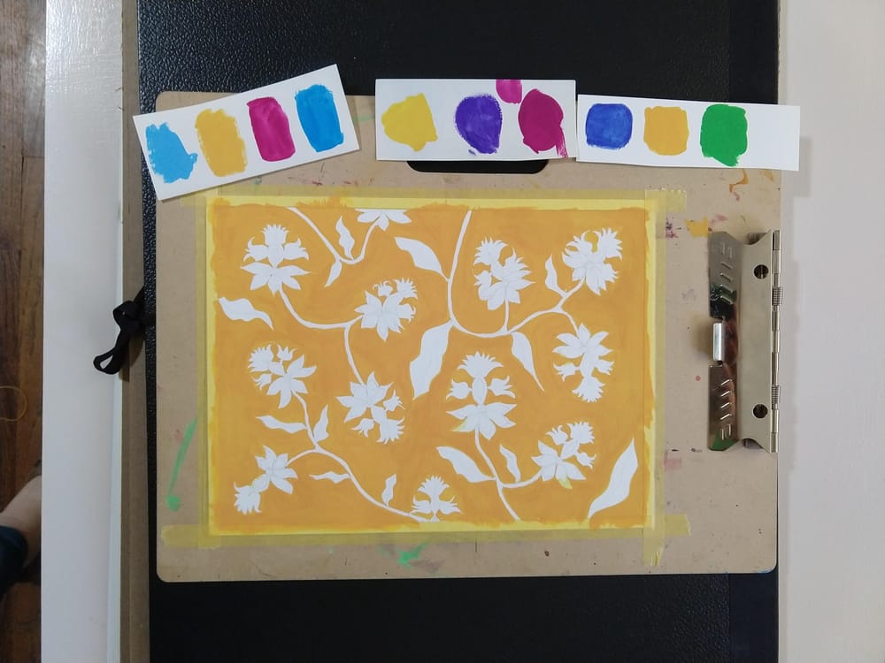 Indian Floral Pattern - image 1 - student project