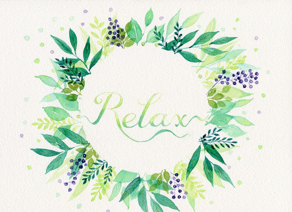 Spring flowers and leaves frame - image 1 - student project