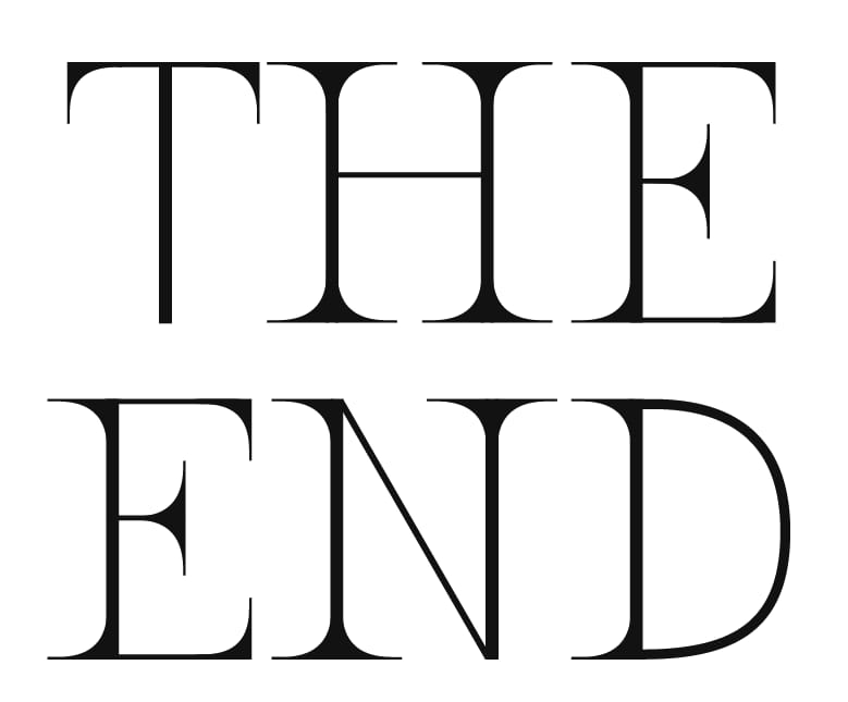The End (lettering) - image 3 - student project