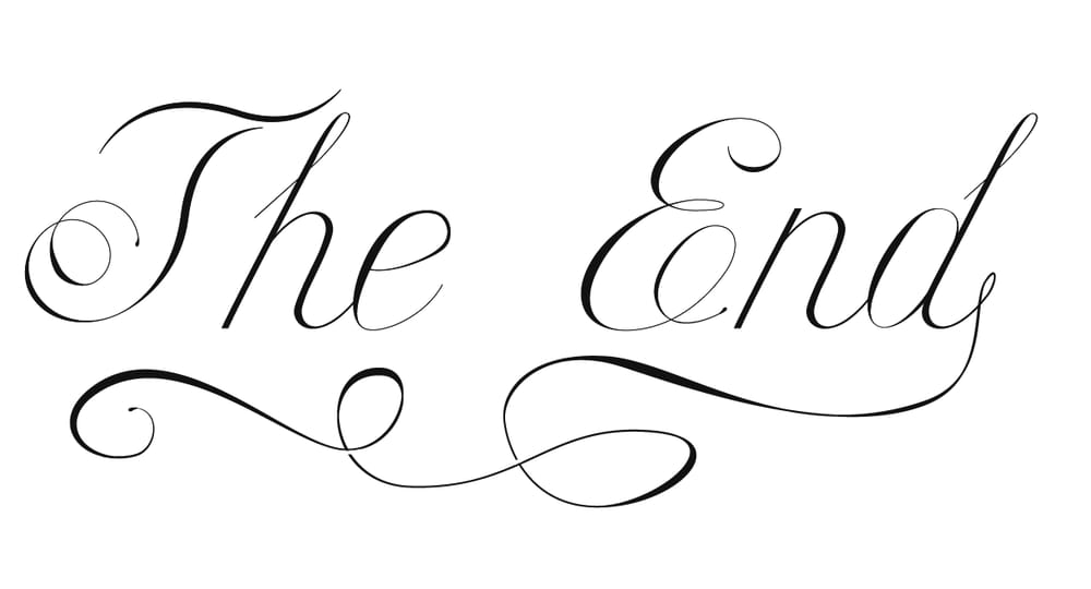 The End (lettering) - image 2 - student project